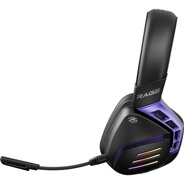  Бездротова ігрова гарнітура Proove Gaming Rage (APP) Black/Purple (WHRG00020001)