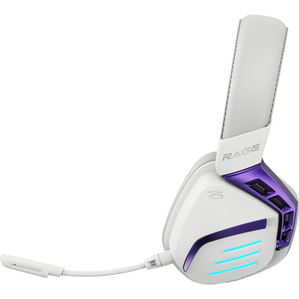  Бездротова ігрова гарнітура Proove Gaming Rage (APP) White/Purple (WHRG00020002)