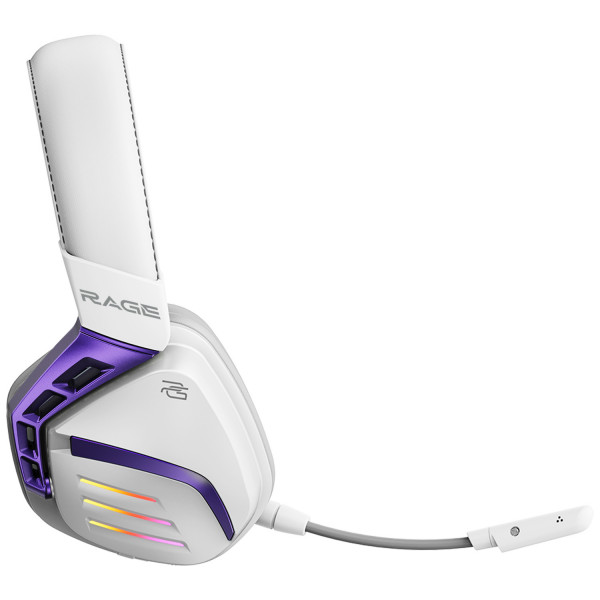  Бездротова ігрова гарнітура Proove Gaming Rage (APP) White/Purple (WHRG00020002)