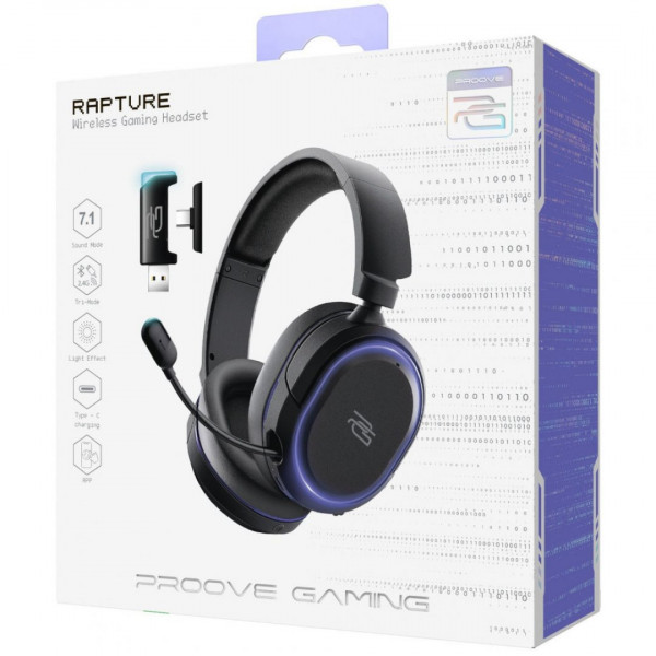  Бездротова ігрова гарнітура Proove Gaming Rapture (APP) White (GHRP00010002)