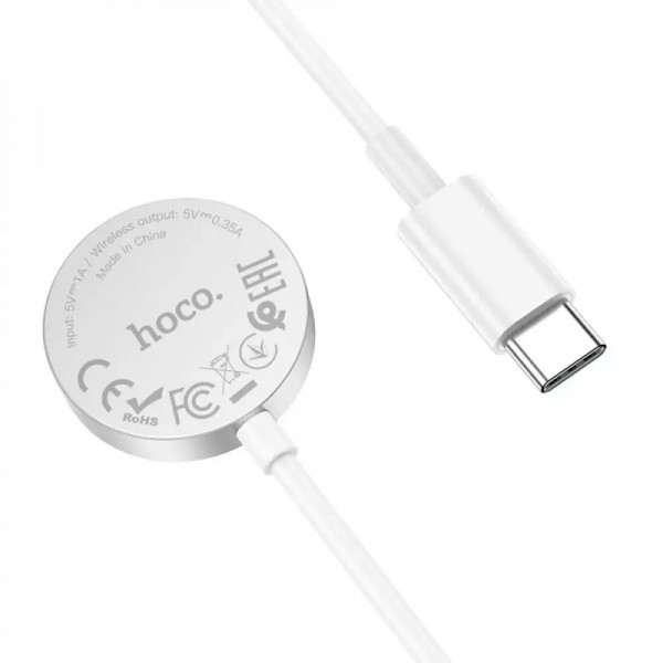  Бездротовий зарядний пристрій Hoco CW39 iWatch Type-C White