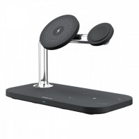 Беспроводное зарядное устройство Proove Magnetic Field 3 in 1 Black (WSMF15010001)
