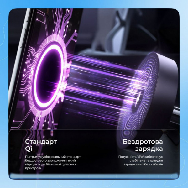  Бездротовий зарядний пристрій Proove Magnetic Field 3 in 1 Black (WSMF15010001)