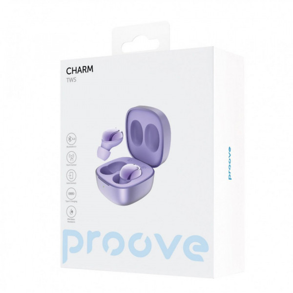  Бездротові навушники Proove Charm TWS Purple (TWCH00010009)