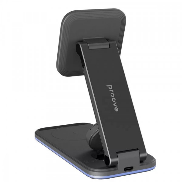  Бездротовий зарядний пристрій Proove Energy Fold 3 in 1 Black
