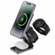  Бездротовий зарядний пристрій Proove Titan Volt 3 in 1 Gray (WSTV15000003)