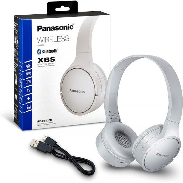  Бездротові навушники Panasonic RB-HF420B White (RB-HF420BE-W)