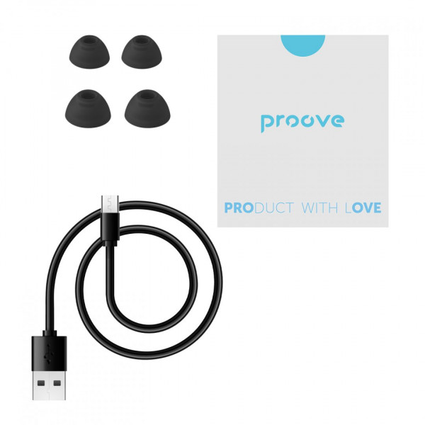  Бездротові навушники Proove Intro Pro TWS with ANC Obsidian Black (TWIP0001AP15)