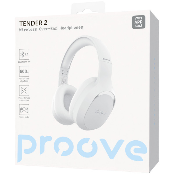  Бездротові навушники Proove Tender 2 (APP) White (HPTR2001AP02)