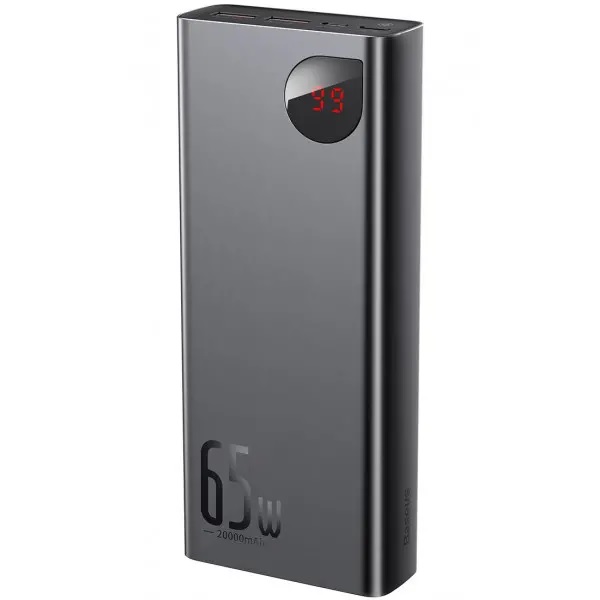  Внешний аккумулятор Power Bank Baseus Adaman Metal 20000mAh 65W Display Black (PPIMDA-D01)