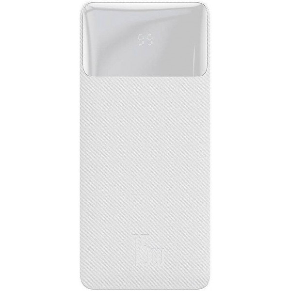  Внешний аккумулятор Power Bank Baseus Bipow 30000mAh 15W Display White (PPDML-K02)
