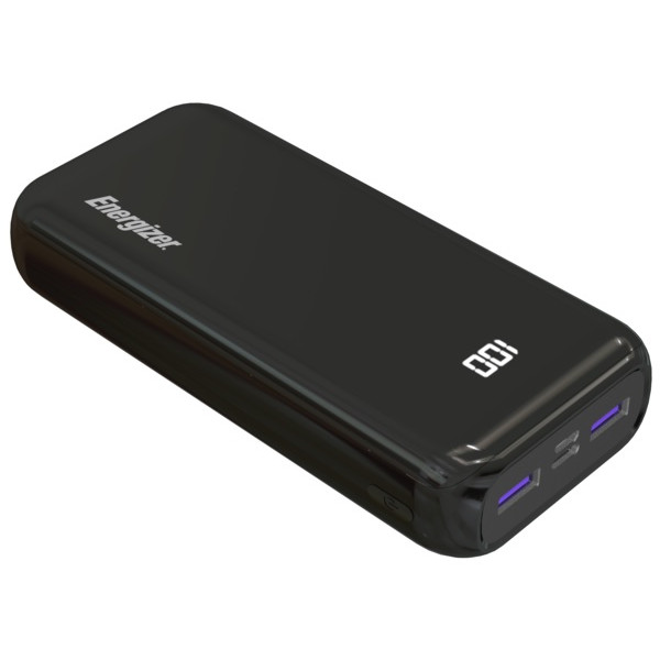  Зовнішній акумулятор Power Bank Energizer UE20011PQ-20000 mAh Li-pol+TYPE-C Black