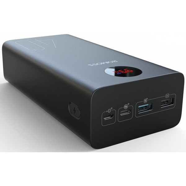  Зовнішній акумулятор Power Bank Romoss 40000mAh 18W PEA40 (PEA40-112-2A45) Black