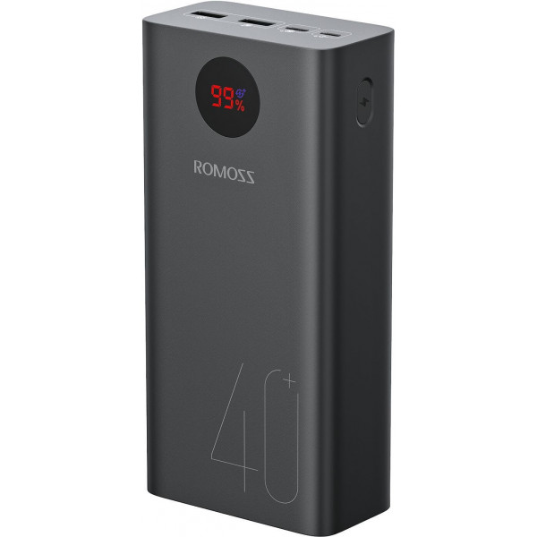  Зовнішній акумулятор Power Bank Romoss 40000mAh 18W PEA40 (PEA40-112-2A45) Black