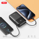  Внешний аккумулятор Power Bank XO PR234 20000mAh PD20W + QC225W with iP/Type-C cable Black