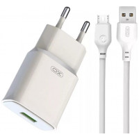 Зарядний пристрій XO L92D QC3.0 18W Micro Cable