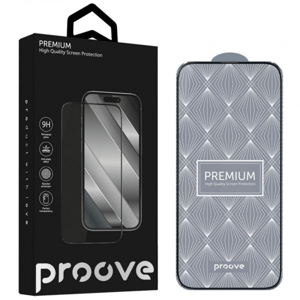  Захисне скло Proove Premium для iPhone 14 Pro Max/15 Plus/16 Plus Black (PGPPMI14PM01)