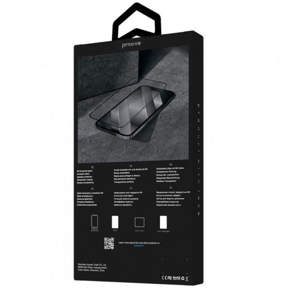  Захисне скло Proove Premium для iPhone 14 Pro/15/16 Black (PGPPMI14P001)
