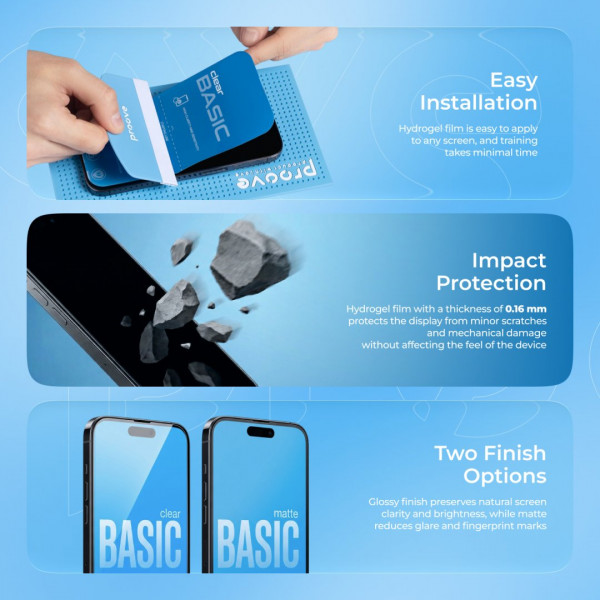  Захисна гідрогелева плівка Proove Hydrogel Basic Matte (GGBA21600150)