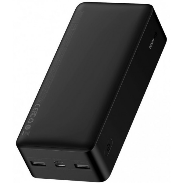  Зовнішній акумулятор Power Bank Baseus 30000mAh 15W Bipow Digital Display Black (PPDML-K01)