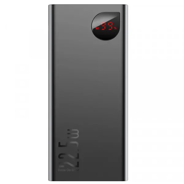  Зовнішній акумулятор Power Bank Baseus Adaman 20000mAh 225W Display Black (PPAD000101)