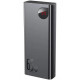  Зовнішній акумулятор Power Bank Baseus Adaman Metal 20000mAh 65W Display Black (PPIMDA-D01)