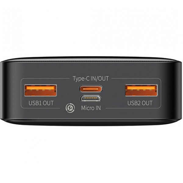  Зовнішній акумулятор Power Bank Baseus Bipow 20000mAh 20W Black (PPBD050501)