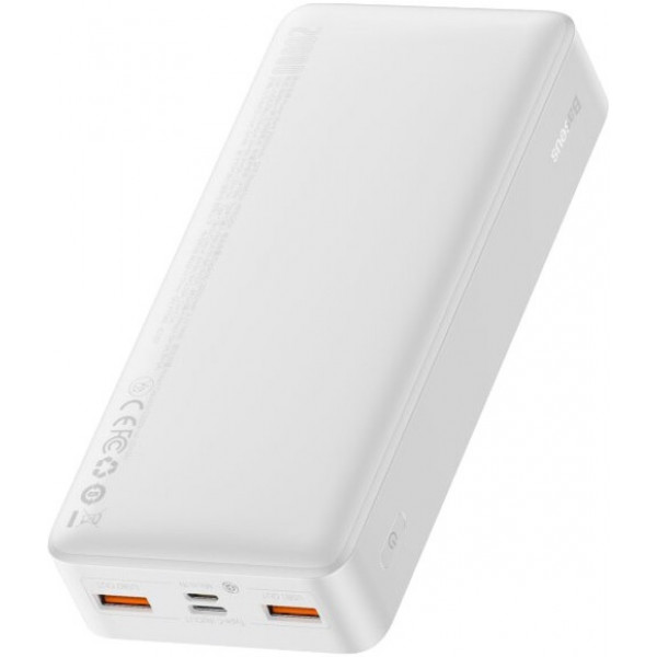  Зовнішній акумулятор Power Bank Baseus Bipow 20000mAh 20W Display White (PPDML-M02)