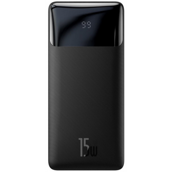  Зовнішній акумулятор Power Bank Baseus Bipow 30000mAh 15W Display Black (PPDML-K01)
