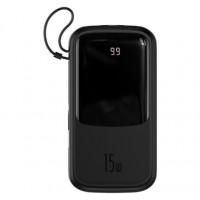Зовнішній акумулятор Power Bank Baseus Bipow Qpow 20000mAh 15W Black (+Type-C) (PPQD-G01)