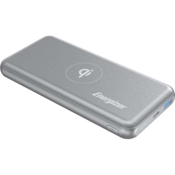  Зовнішній акумулятор Power Bank Energizer QE10007PQ-10000mAh Qi wireless Type-C PD (G)