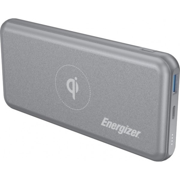  Зовнішній акумулятор Power Bank Energizer QE10007PQ-10000mAh Qi бездротовий Type-C PD (G)