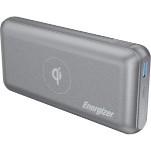  Зовнішній акумулятор Power Bank Energizer QE20007PQ-20000mAh Qi wireless TYPE-C PD Grey