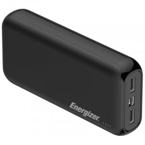  Зовнішній акумулятор Power Bank Energizer UE20010-20000 mAh Li-pol+TYPE-C Black