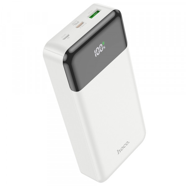  Зовнішній акумулятор Power Bank Hoco J102A 20000mAh Cool PD20W+QC30+LCD New 2022 White