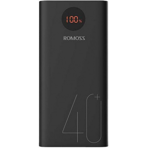  Зовнішній акумулятор Power Bank Romoss 40000mAh 18W Black (PEA40-112-2135)