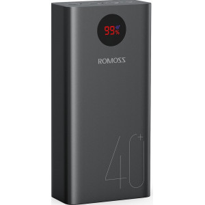  Зовнішній акумулятор Power Bank Romoss 40000mAh 18W PEA40 (PEA40-112-2A45) Black