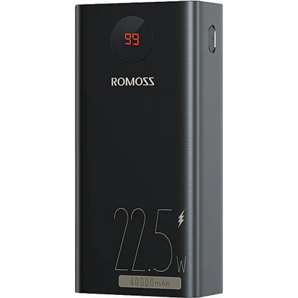  Зовнішній акумулятор Power Bank Romoss 40000mAh 225W PEA40PF (PEA40-152-2133H) Black