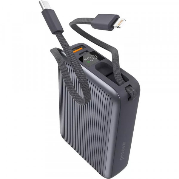  Зовнішній акумулятор Proove Moon Rock 225W 20000mAh Gray (PBM222012105)