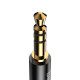  Кабель AUX Baseus Yiven Type-C to 35mm mini Jack 12m Black