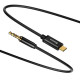  Кабель AUX Baseus Yiven Type-C to 35mm mini Jack 12m Black