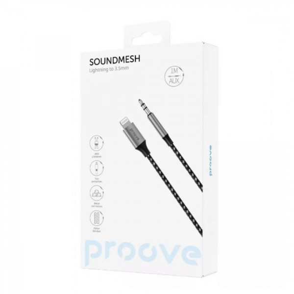  Кабель AUX Proove SoundMesh Lightning to 35mm (ACSM00004801)