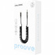  Кабель AUX Proove Steel Spring Lightning to 35 (1m) Black (ACSS00005101)