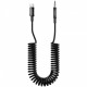  Кабель AUX Proove Steel Spring Type-C to 35 (1m) Black (ACSS00005201)