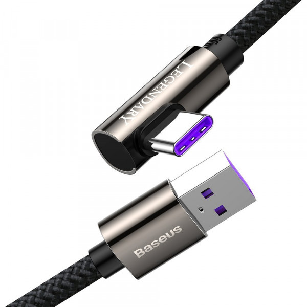  Кабель Baseus Legend Series Elbow Fast Charging Type-C 66W 1m Black