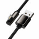  Кабель Baseus Legend Series Fast Charging Elbow Lightning 24A 1m Black