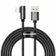  Кабель Baseus Legend Series Fast Charging Elbow Lightning 24A 1m Black