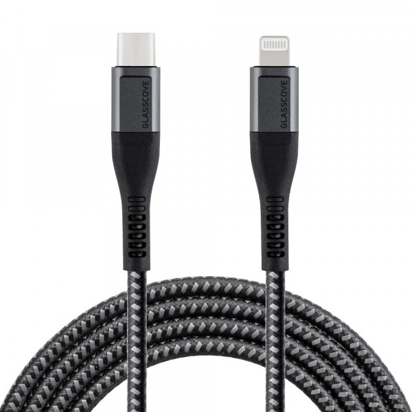  Кабель Glasscove SOLID Type-C - Lightning MFi 27w 1m GS-02CL
