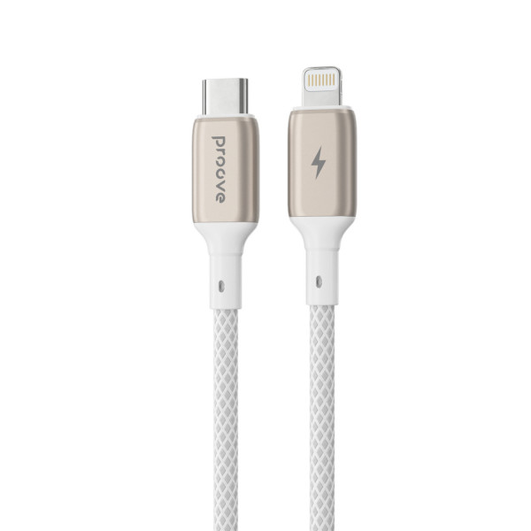  Кабель Proove Dense Metal Type-C to Lightning 27W (1m) White (CCDM27002102)