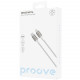  Кабель Proove Dense Metal Type-C to Lightning 27W (2m) White (CCDM27002122)